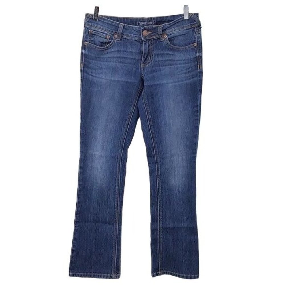 Maurice Womans 2 Short Bleu Jeans Whisking Low Rise Bootcut